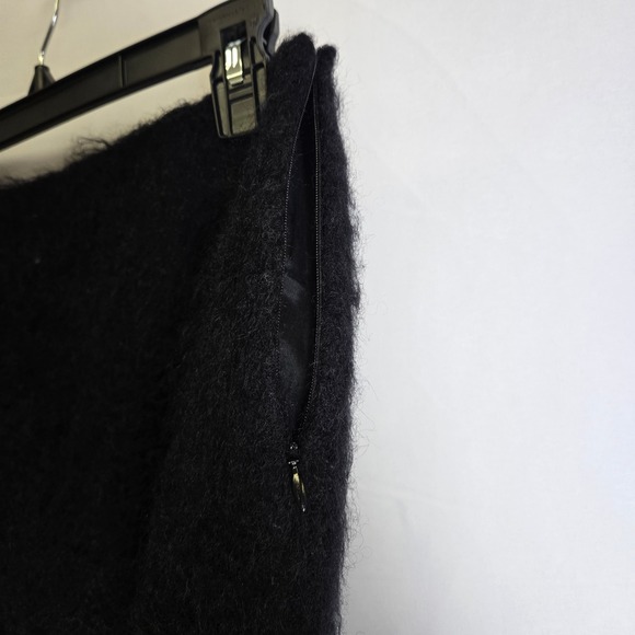Caractere Mohair Wool Blend Mini Skirt, Made in Italy, Black, Size‎ UK 10 US 12 - Picture 4 of 10